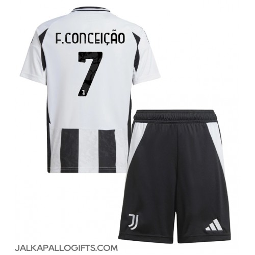 Juventus Francisco Conceicao #7 Koti Peliasu Lasten 2024-25 Lyhythihainen (+ Lyhyet housut)